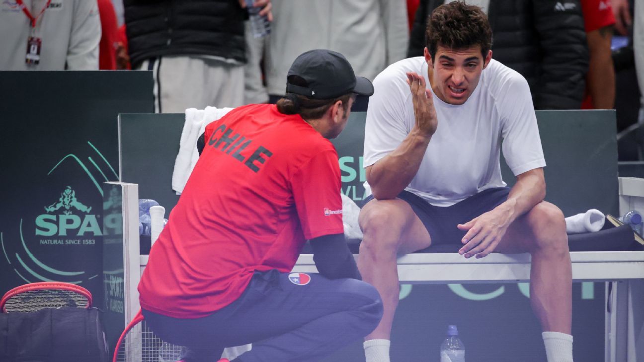 Cristian Garin's medical part was revealed after his accident in the Davis Cup

