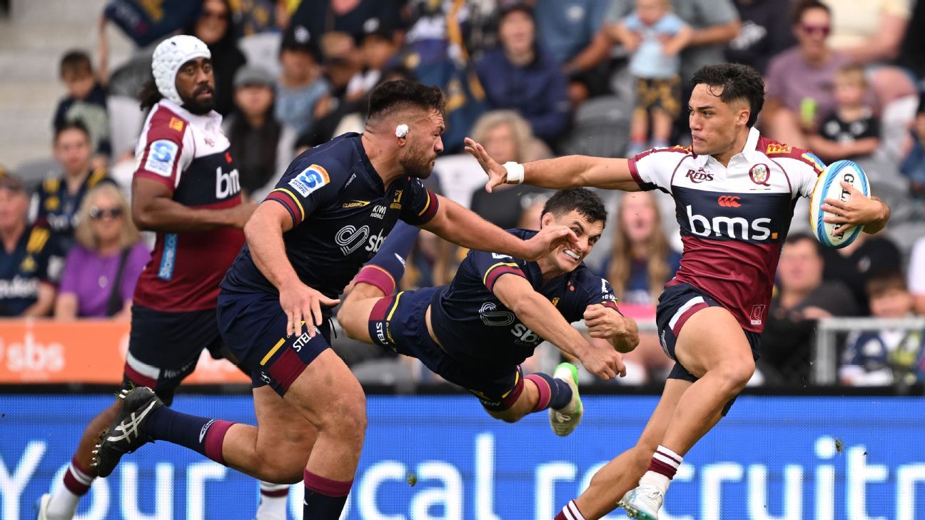 Super Rugby Pacific: Reds broke the streak and beat Highlanders in Dunedin