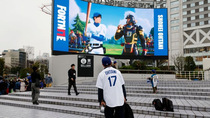 With dodgers in Japan, Ohtani is everywhere and in no