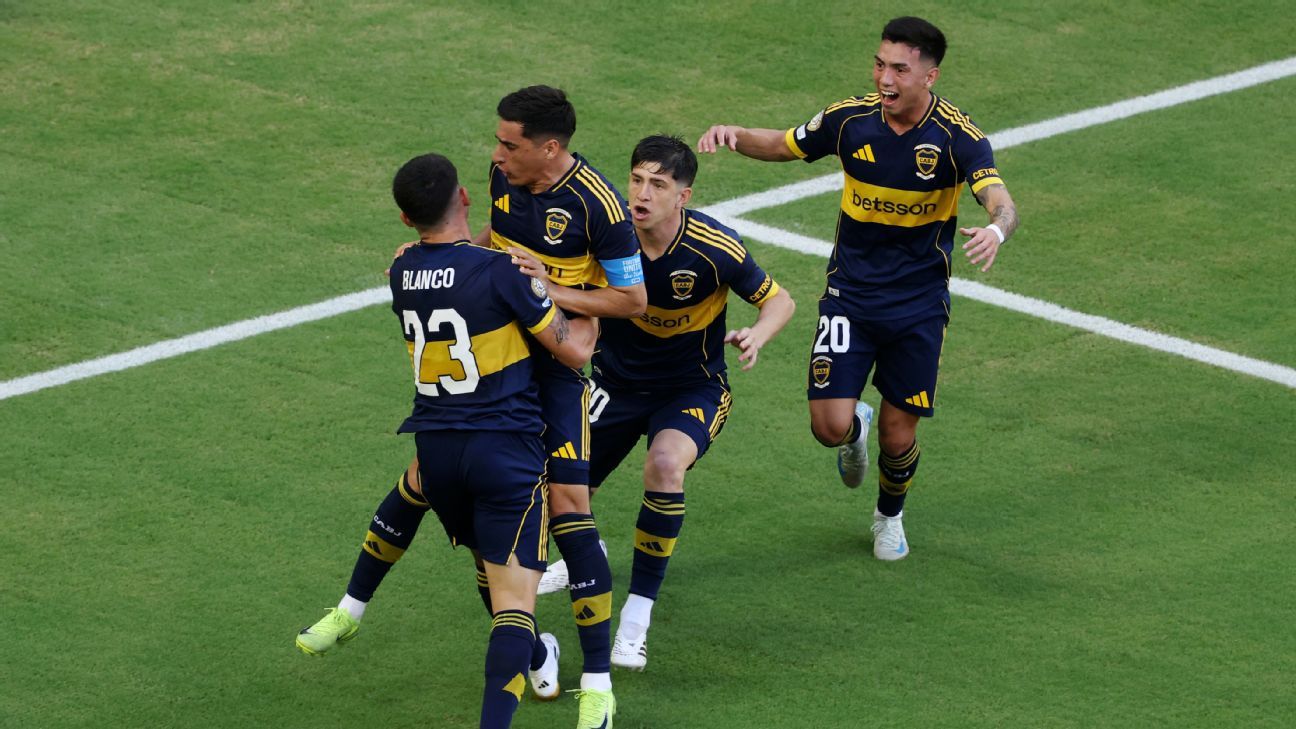 Merentiel opened the score for Boca against Benfica after a great white play