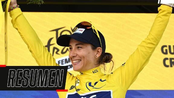 1:38 Final photofinish in stage 5: Kim Le Court -Pienaar won the sprintla runner of the AG insurance - Soudal won on this day Mountain of Chasseneuil du Poitou Futuroscope a Guéret.5h3: 28 that fell on the back of the squad, but managed to rise again to the bicycle.7h1: 24 Wiebes dominates the sprints of the tour and you remain leader the Dutch cyclists send in the competition with stage victories and, also with the leadership of the general.1d1: 38 Second consecutive victory of Lorena Wiebes al sprint in the Tour de France! Dutch won the leader Marianne Vos in the finish line of this fourth flat stage, between Saumur and Poitiers.1d3: 33 Lorena Wiebes wins the third stage of the Dutch Freelala tour of Freelala Dutch was the fastest in the packaging of a rugged day at the end.2D2: 03 Jhonatan Narváez ESPN talked about his next challenges The Ecuadorian athlete valued his participation in one of the maximum cycling competitions worldwide.3d