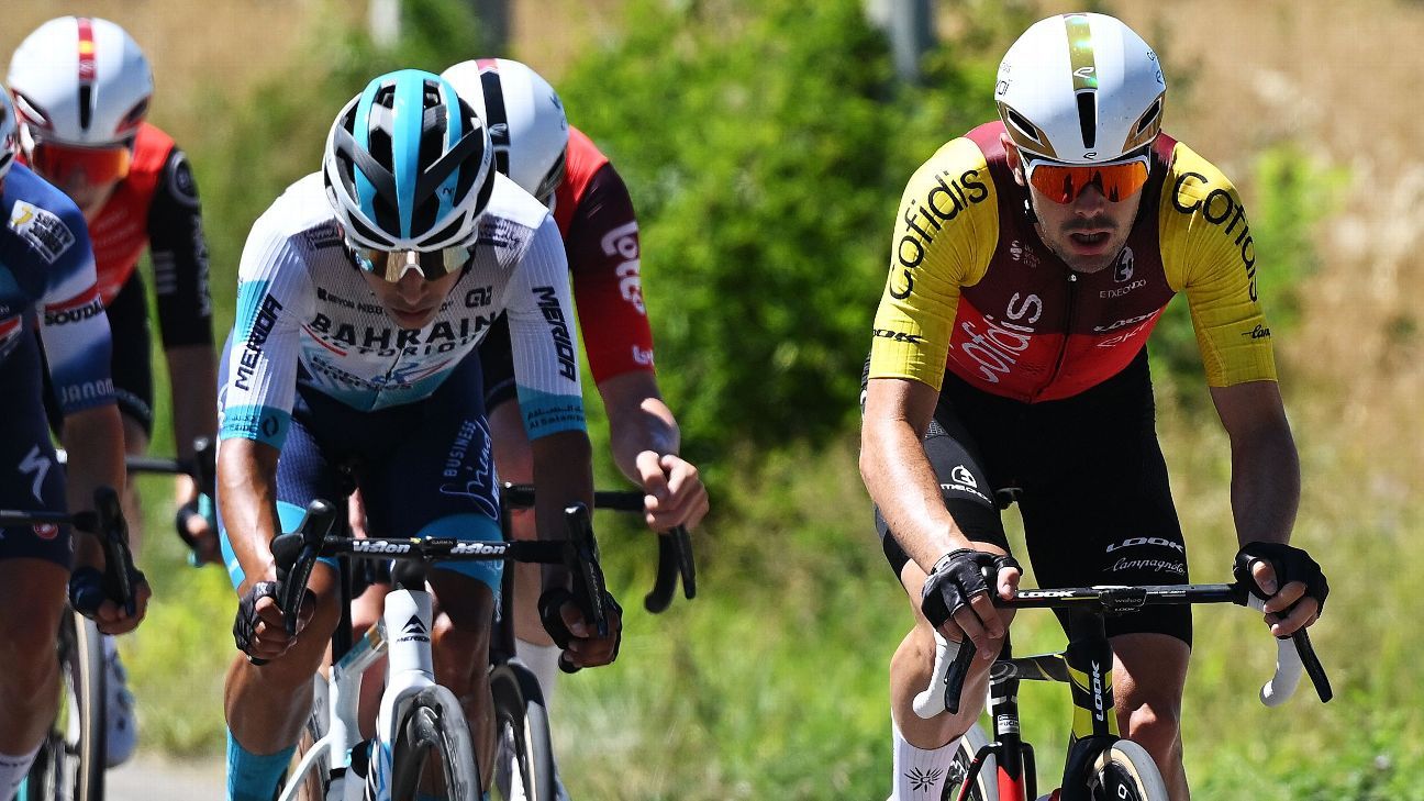 Santiago Buitrago finished third in the Mont Ventoux stage in the Tour
