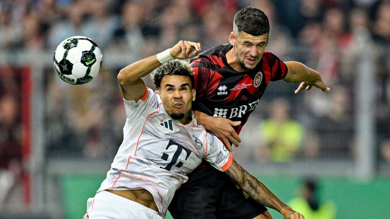 This was Luis Díaz's match at Wehen vs Bayern Munich of Cup Germany

