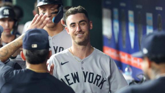 0:22 Austin Wells and Yankees homer are placed 3-013H0: 30 A savage! Giancarlo Stanton opens the board in Houston14h0: 30 There are the Yankees! Cody Bellinger puts the board by the minimum against the stars Giancarlo Stanton opens the board in Houston14h0: 30 Can anyone dethani Ohtani as MVP of the National League?