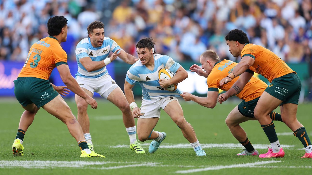 The infarches final minutes of the victory of Los Pumas against Australia in Sydney

