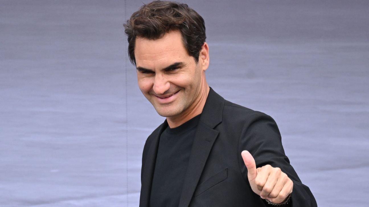 Three years after his retirement, Roger Federer reappeared on a tennis court

