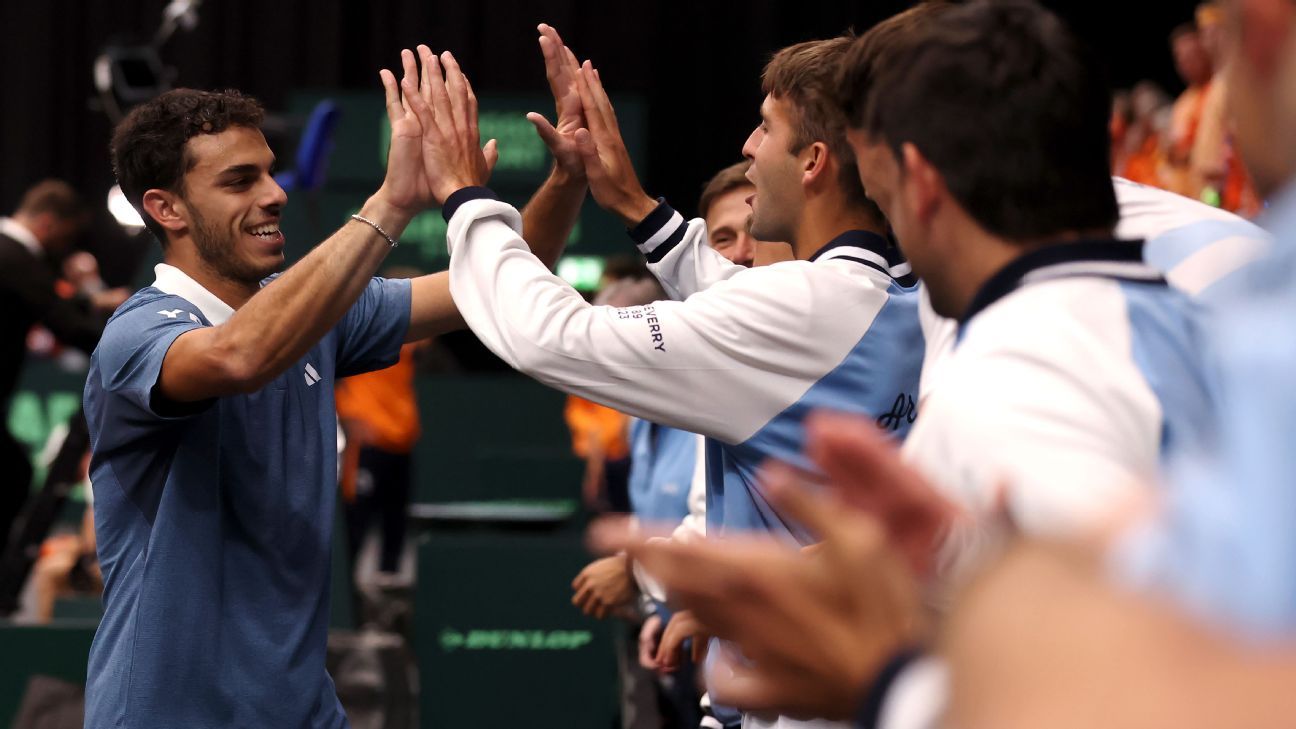 When does Argentina play again in the 8th of the Davis 2025 Cup?

