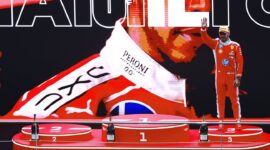 Lewis Hamilton achieved his first podium with Ferrari