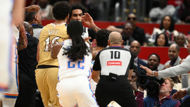 Thunder's Mitchell, Wizards' Champagnie suspended