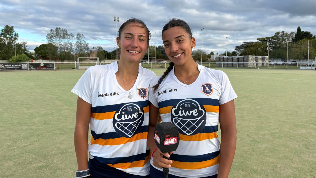 Valentina Cáceres and Marina Ibañez, two promises of the Vicentinos Club

