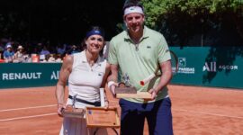 Del Potro and Sabatini starred in a fun exhibition in San Pablo