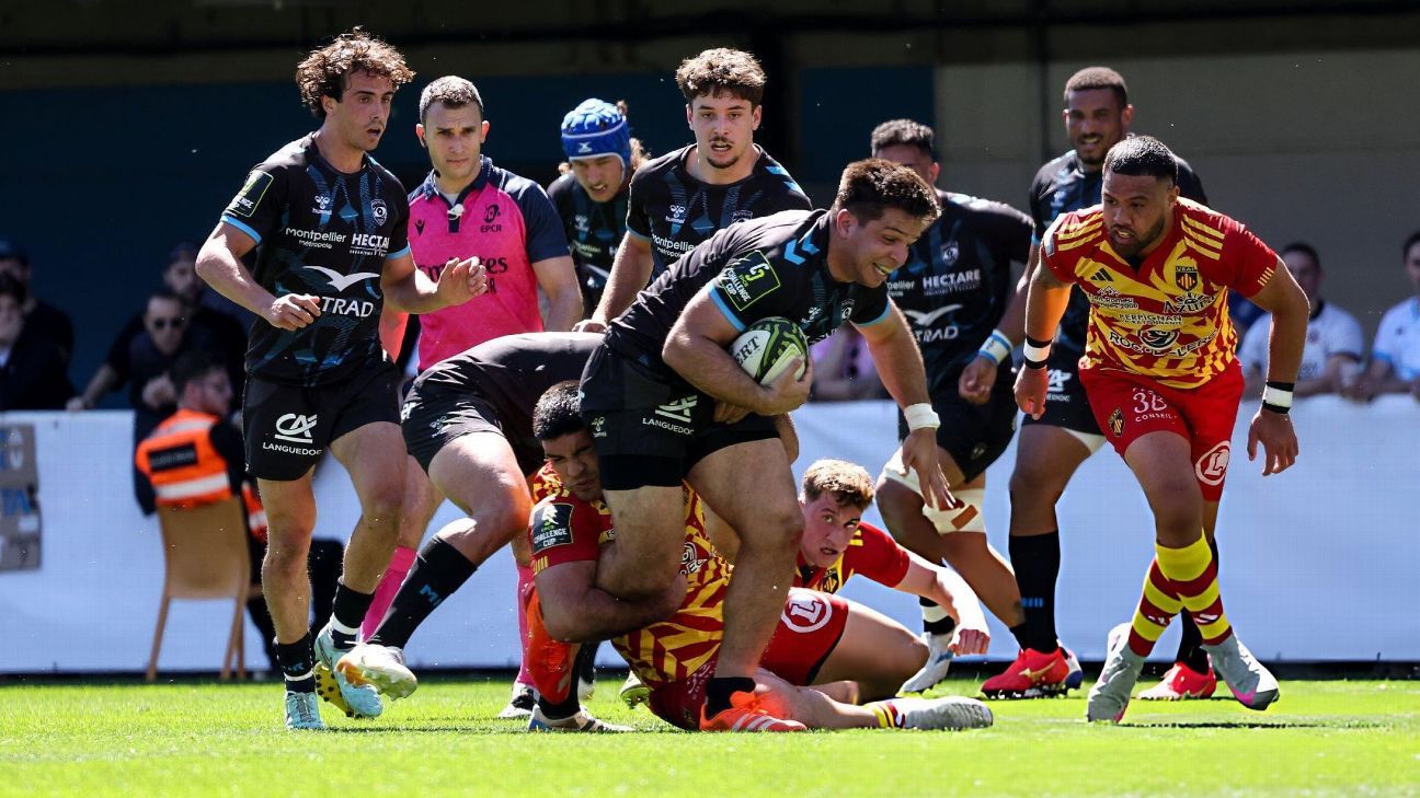 Spectacular run and try by Justo Piccardo to seal Montpellier's victory against Perpignan