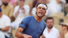 Taylor Fritz begins his defense of the BOSS Open title with a shock against Landaluce