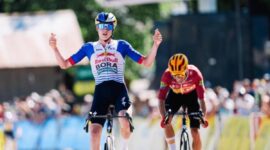 Five months after fracturing his pelvis, Van Gils wins again on the day that Seixas issues a serious warning for the Tour