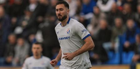 Dion Beljo in a match with Dinamo Zagreb