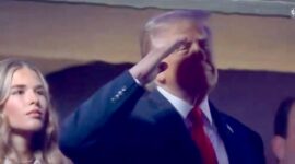 Unheard of: explosion of whistles against Trump while the US anthem plays