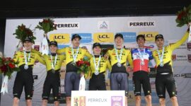 Visma wins the team time trial of the Auvergne-Rhône-Alpes Tour and Alex Baudin remains the leader
