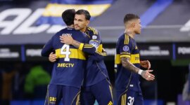 Boca Juniors victory with assistance from the Argentine World Cup player Leandro Paredes