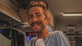Loses part of his thumb in a fall in the Tour de France