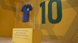 Pelé’s shirt from the 1958 World Cup final is auctioned for a record amount