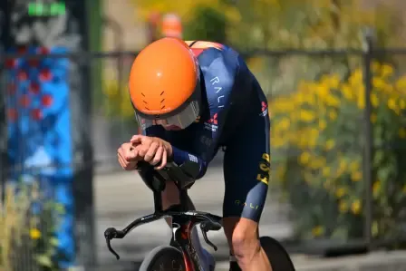 Benjamín Noval, is proclaimed world time trial champion in the junior category at the Montreal World Cup
