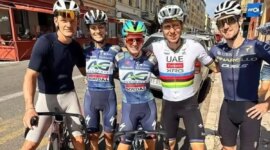 29 days after the fateful fall of La Vuelta Pogacar gets back on the bike: “First day back, last day with the rainbow jersey”