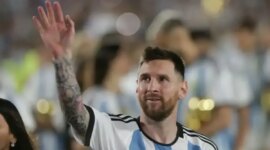 Argentine football tribute to Messi in all stadiums