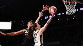 Caitlin Clark, humiliated by MVP A’ja Wilson in her playoff debut