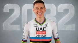 Tadej Pogacar renews with UAE Team Emirates until 2032
