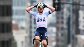 This is the final classification of the road race of the Montreal Cycling World Cup after the surprising victory of Brandon McNulty