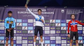 Héctor Álvarez closes his international medal count with the under-23 time trial gold