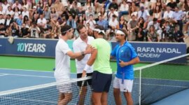 4-3. Team Nadal wins the Rafa Nadal Slam Academy in an afternoon of nostalgia