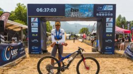 David Valero, world number one, debuts in the Picota Bike Race of Jerte