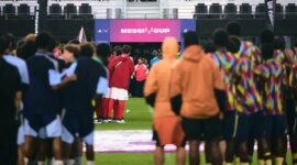 Leo Messi inaugurates the second edition of the Messi Cup in Miami, with twice as many participants