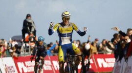 The Belgian Victor Vercouillie wins in the last hundred meters of the fourth stage of the Eneco Tour