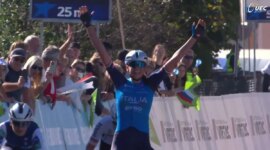 The Italian Azurra Ballan, European champion, and Alejandra Neira, seventh